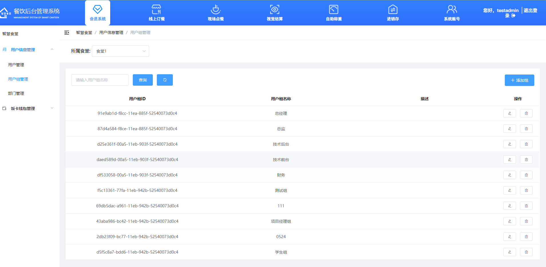 戈子科技智慧食堂管理系統-會員系統模塊操作介紹